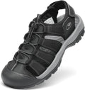 Men's Athletic Sandals with Closed Toe - Anti-Slip Cushioning