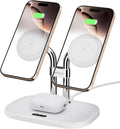 SwanScout Wireless Charger for iPhone Air/17 - Dual Magnetic 3-IN-1