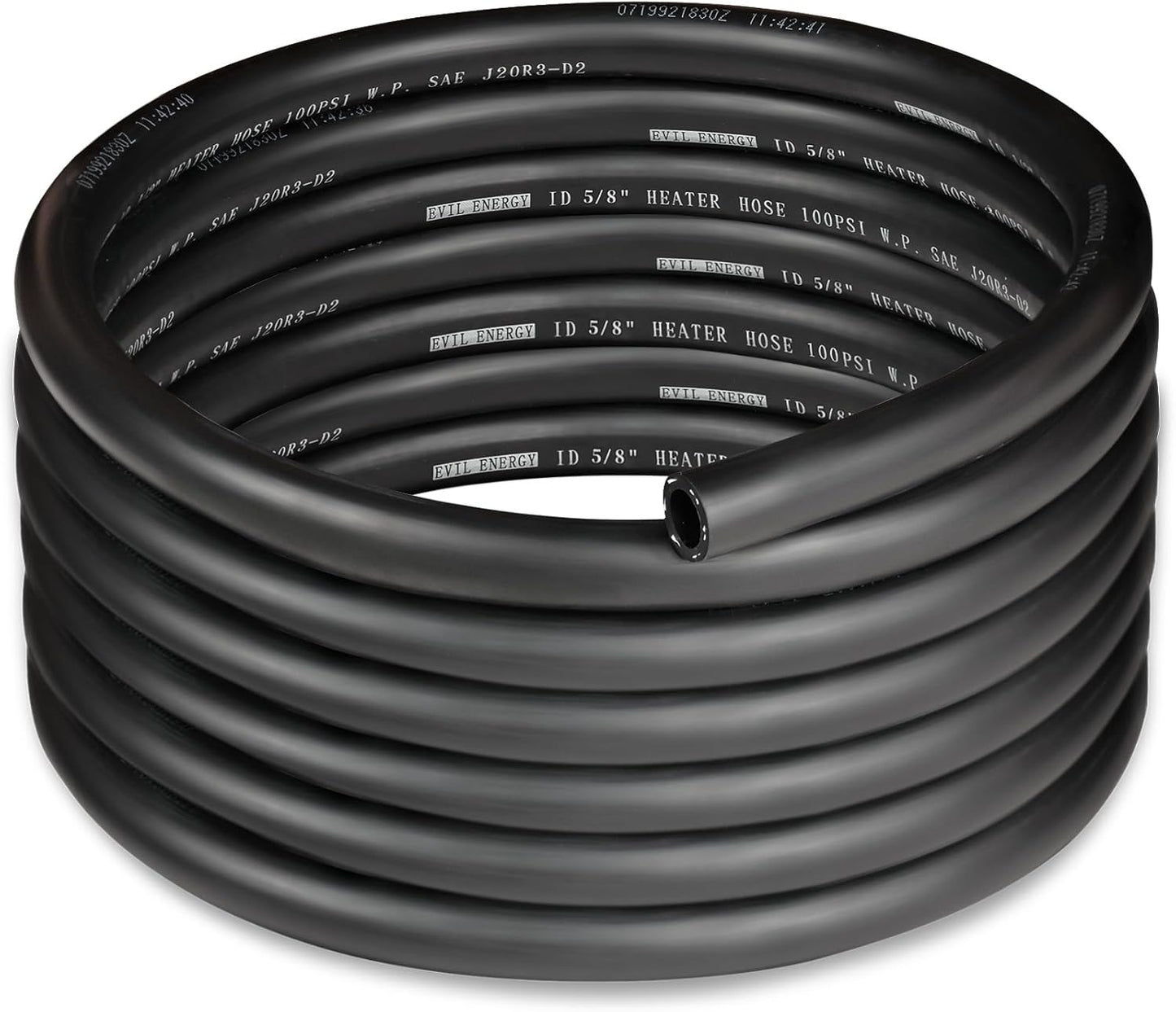 5/8in Heater Hose Coolant Radiator Straight 100PSI 15FT Black