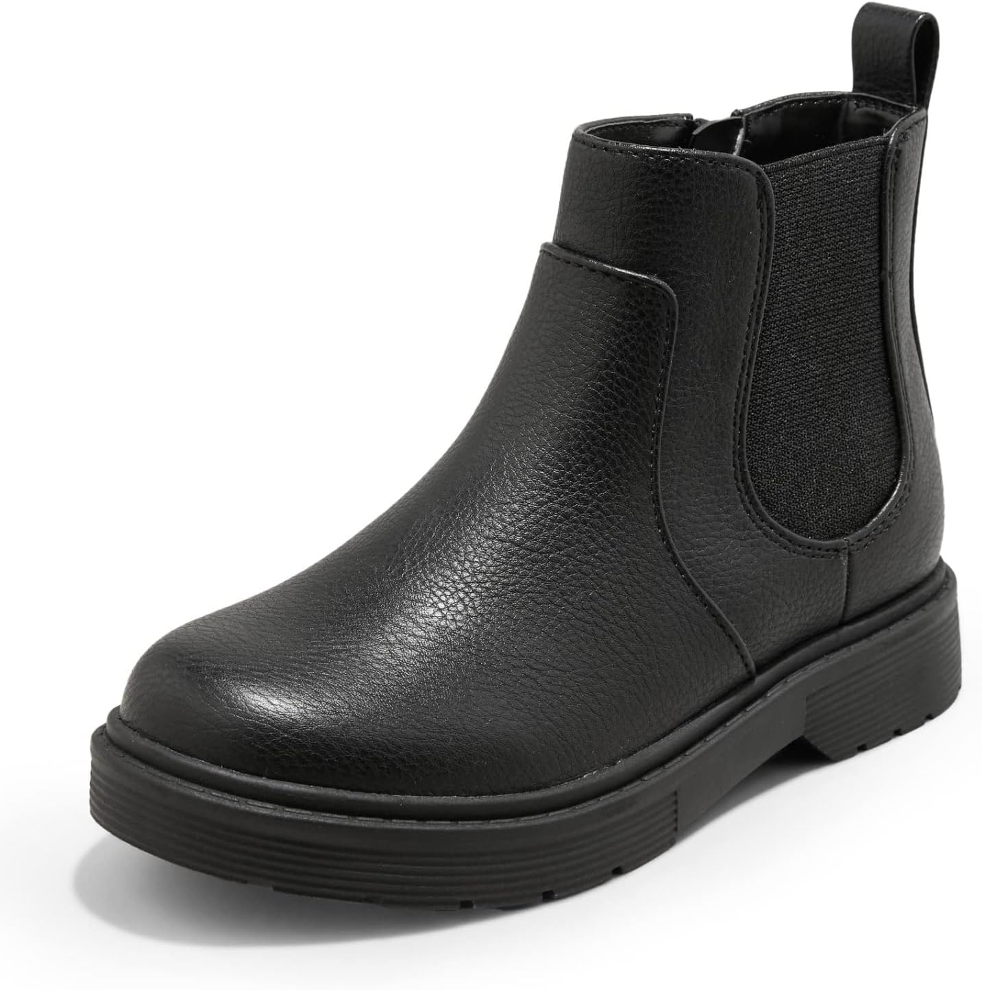 Coutgo Girls Kids Chunky Low Heel Ankle Boots for Winter Fun