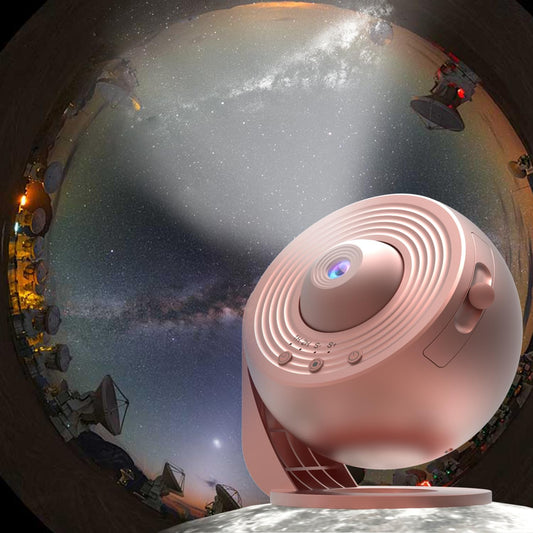360 Rotation Star Projector with 12 Galaxy Discs - Rose Gold