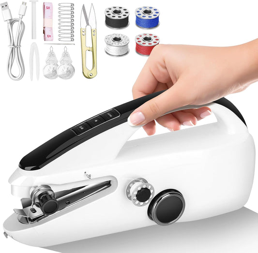 Portable Mini Electric Sewing Machine - Dual-Speed Power for Quick Repairs