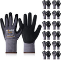 SF001 Work Gloves 3Pairs & 12Pairs Pack - Stretch Fit Power Grip