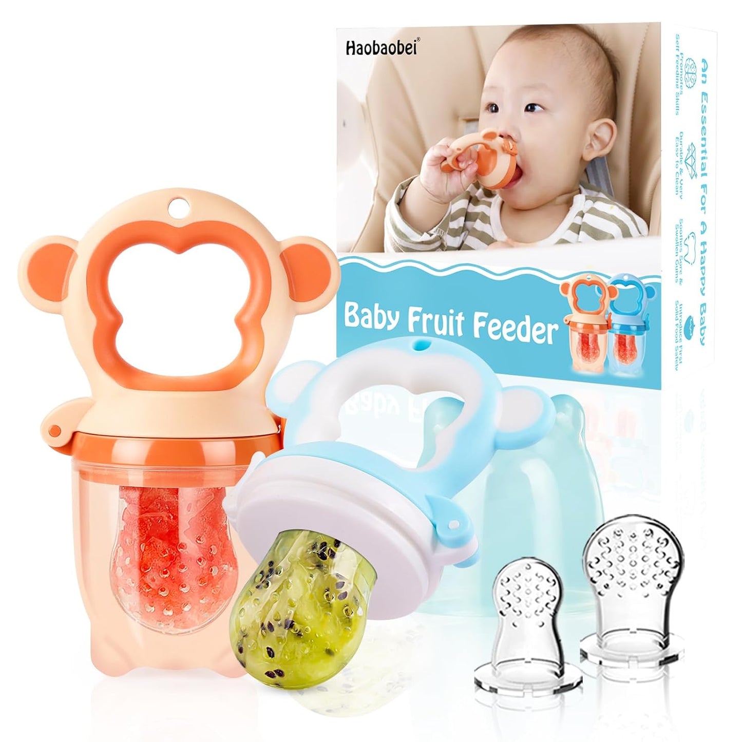 BPA-Free Teething Relief Duo: Baby Fresh Fruit Feeder