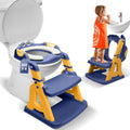 2-in-1 Cushioned Potty Seat with Ladder - Stable Foldable Toddler