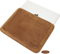 Top Grain Leather Slim Laptop Sleeve for 14.2 in Devices