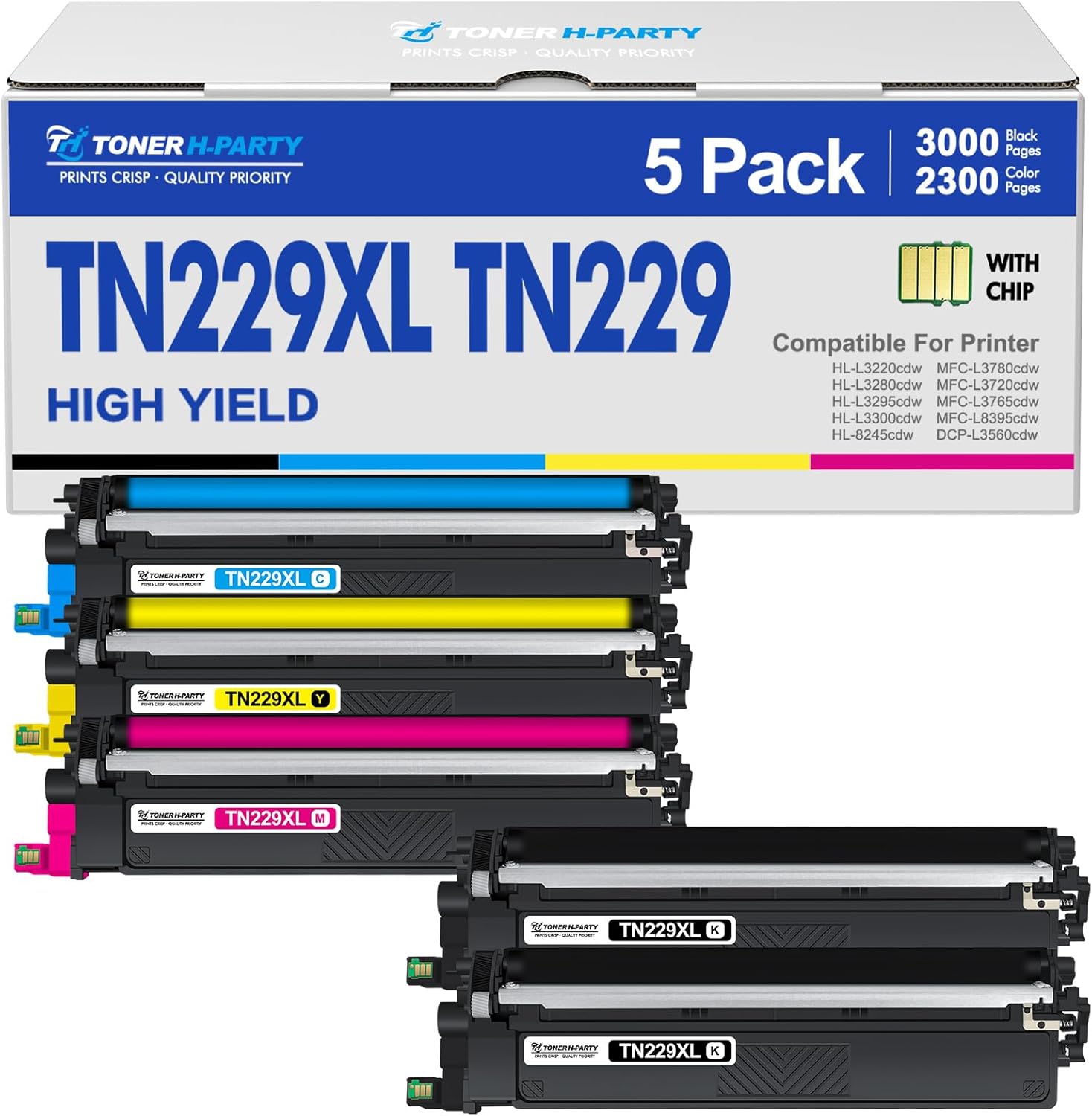 High Quality TN229XL Toner Cartridges for Brother Printers