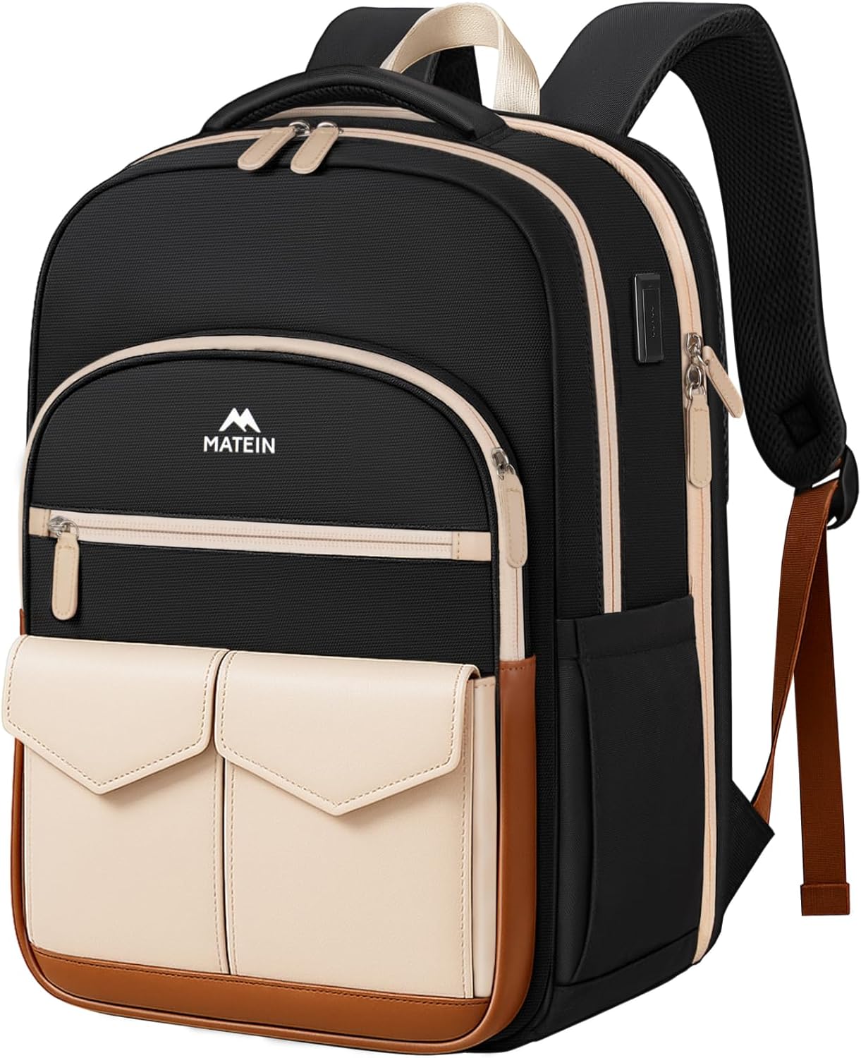 MATEIN Laptop Backpack for Women with Expanding File Folder