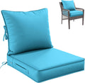 Premium Outdoor Seat Cushion Set 22 x 24 x 4 in - Durable Patio