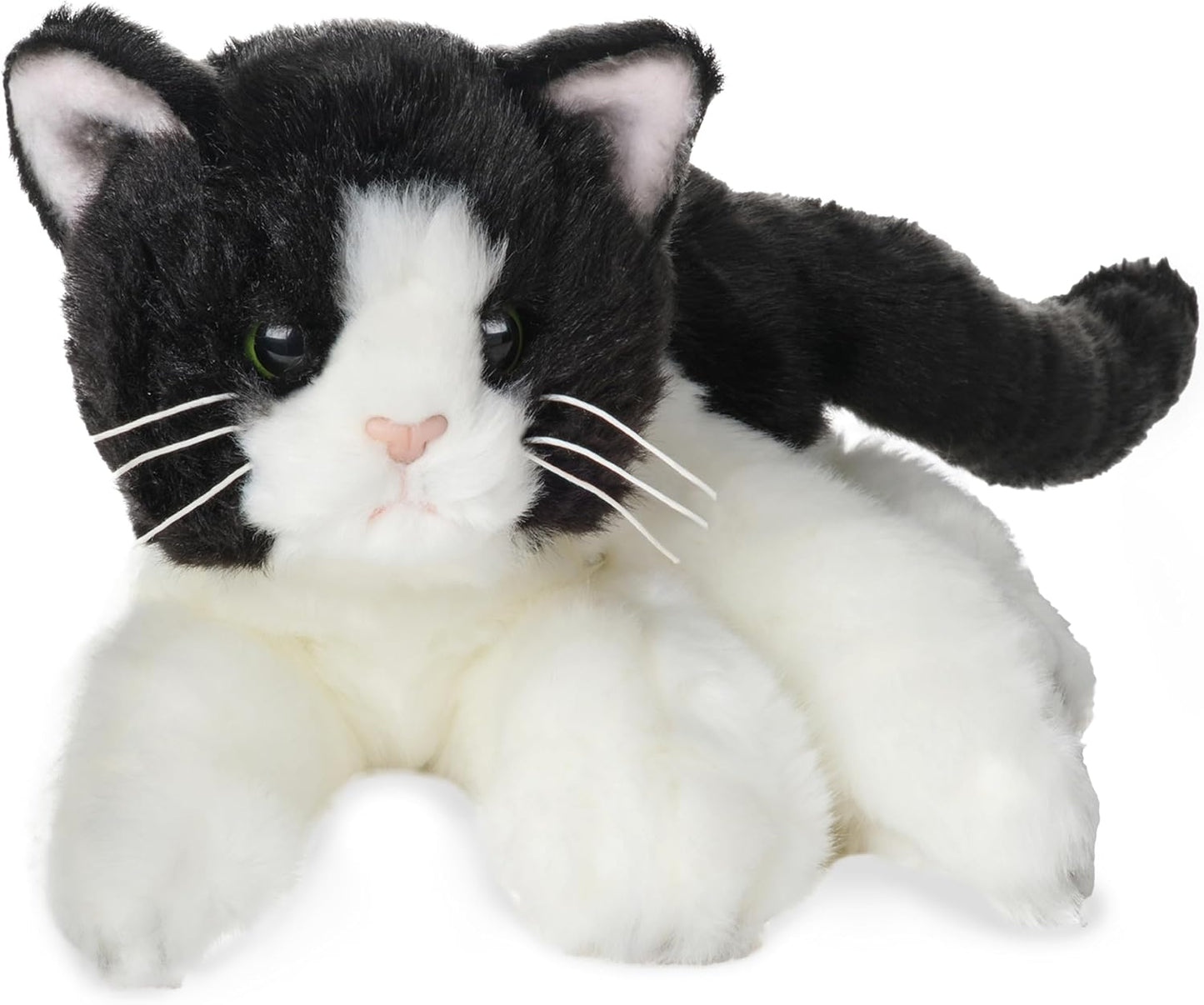 Realistic Tuxedo Cat Plush - Bearington Collection
