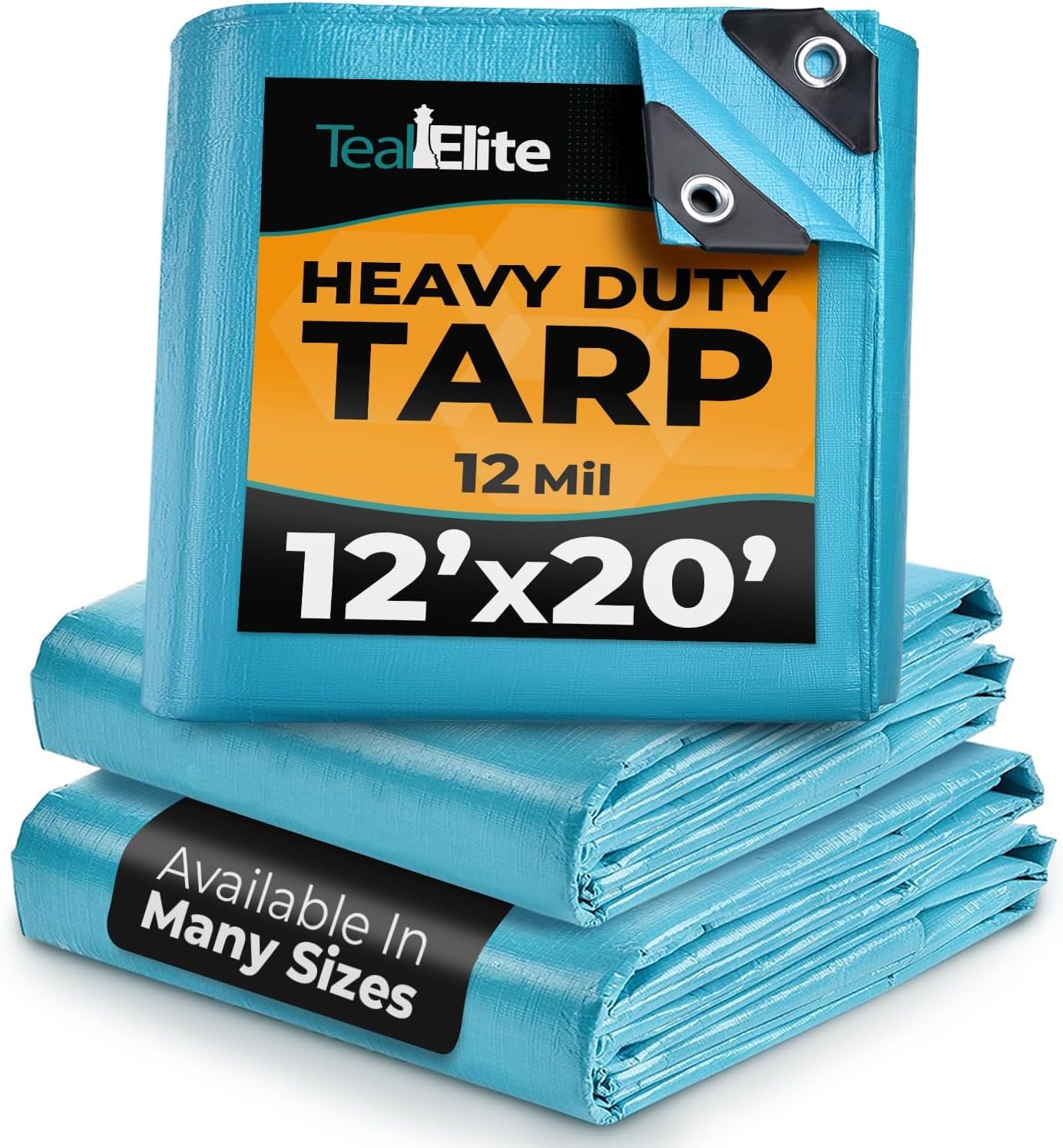 Heavy Duty Waterproof Tarps 12x20 for Camping & Outdoor Use