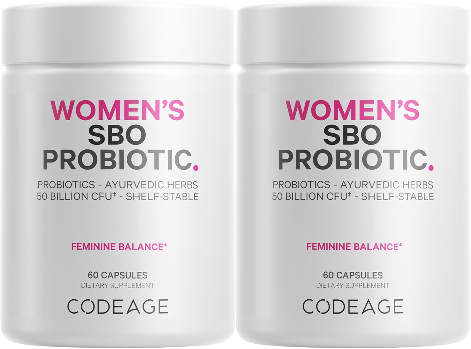 Codeage Womens Probiotics Supplement for Feminine Health