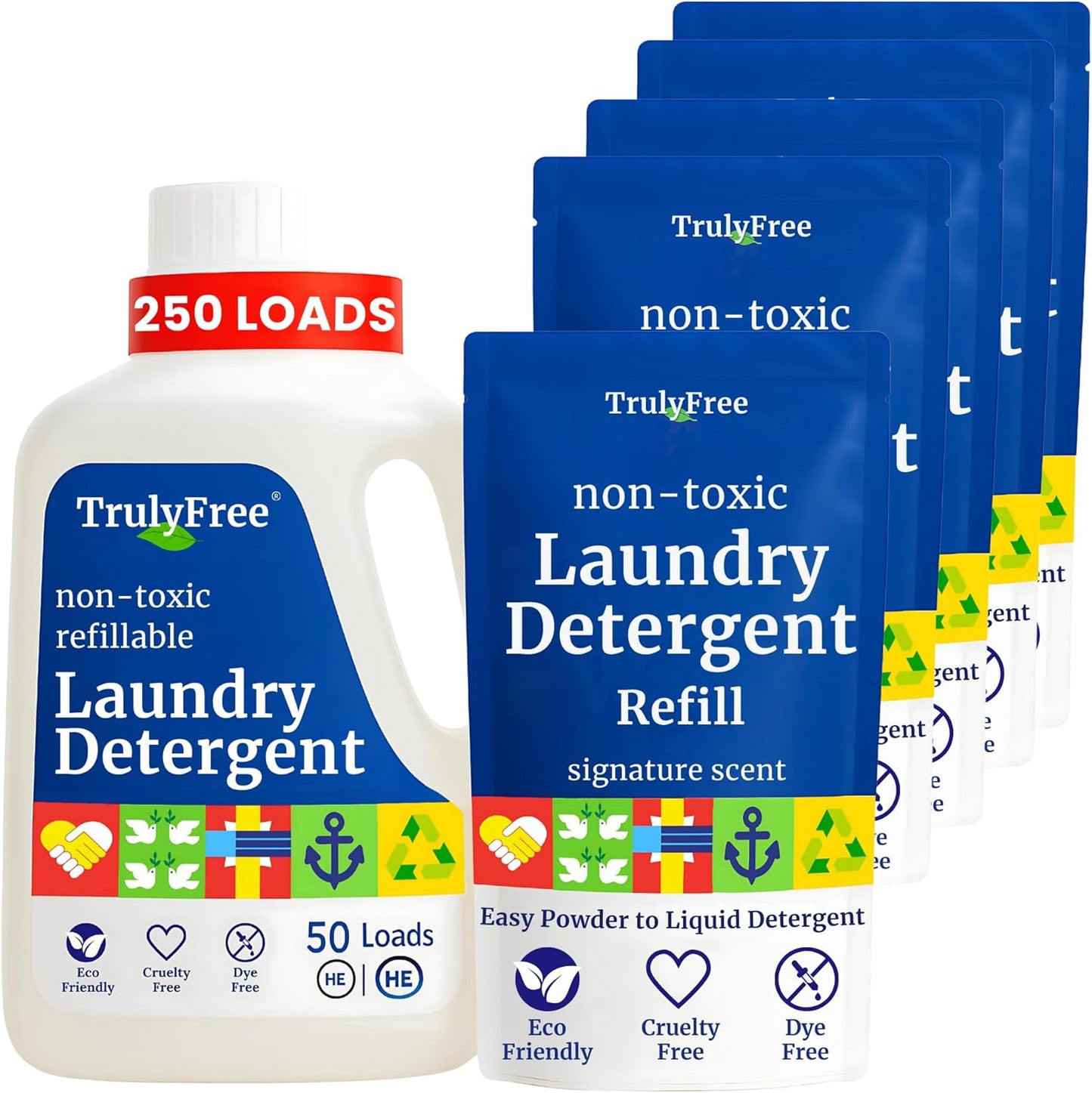 Natural Laundry Detergent for Sensitive Skin - Eco Friendly Clean
