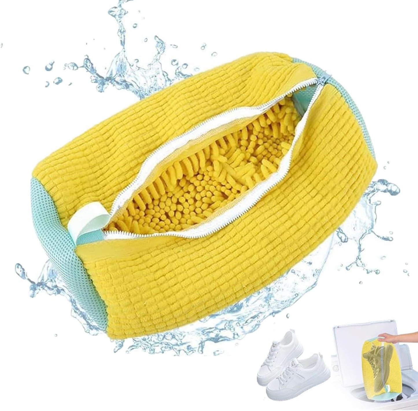 360 Cleaning Shoe Laundry Bag - Yellow 1PC