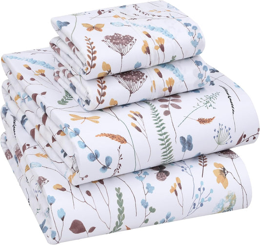 100% Cotton Full Size Bed Sheets Set for Ultimate Comfort