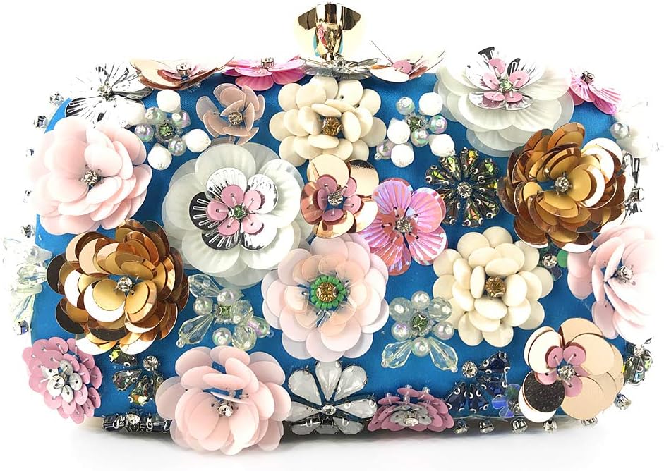 Lanpet Women Clutches Flower Evening Handbag for All Occasions