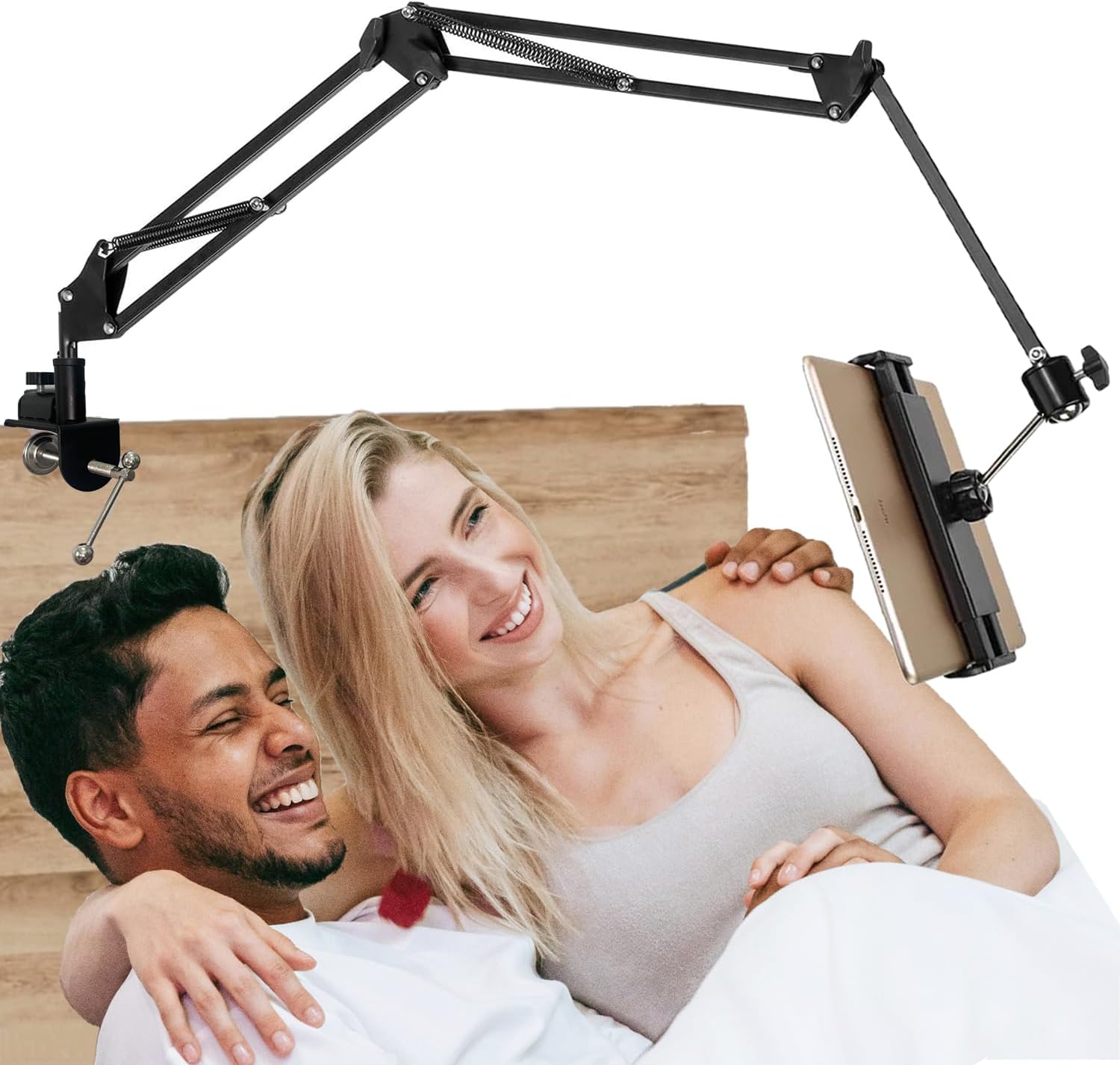 Flexible Tablet Stand Holder for Bed and Desk - Black