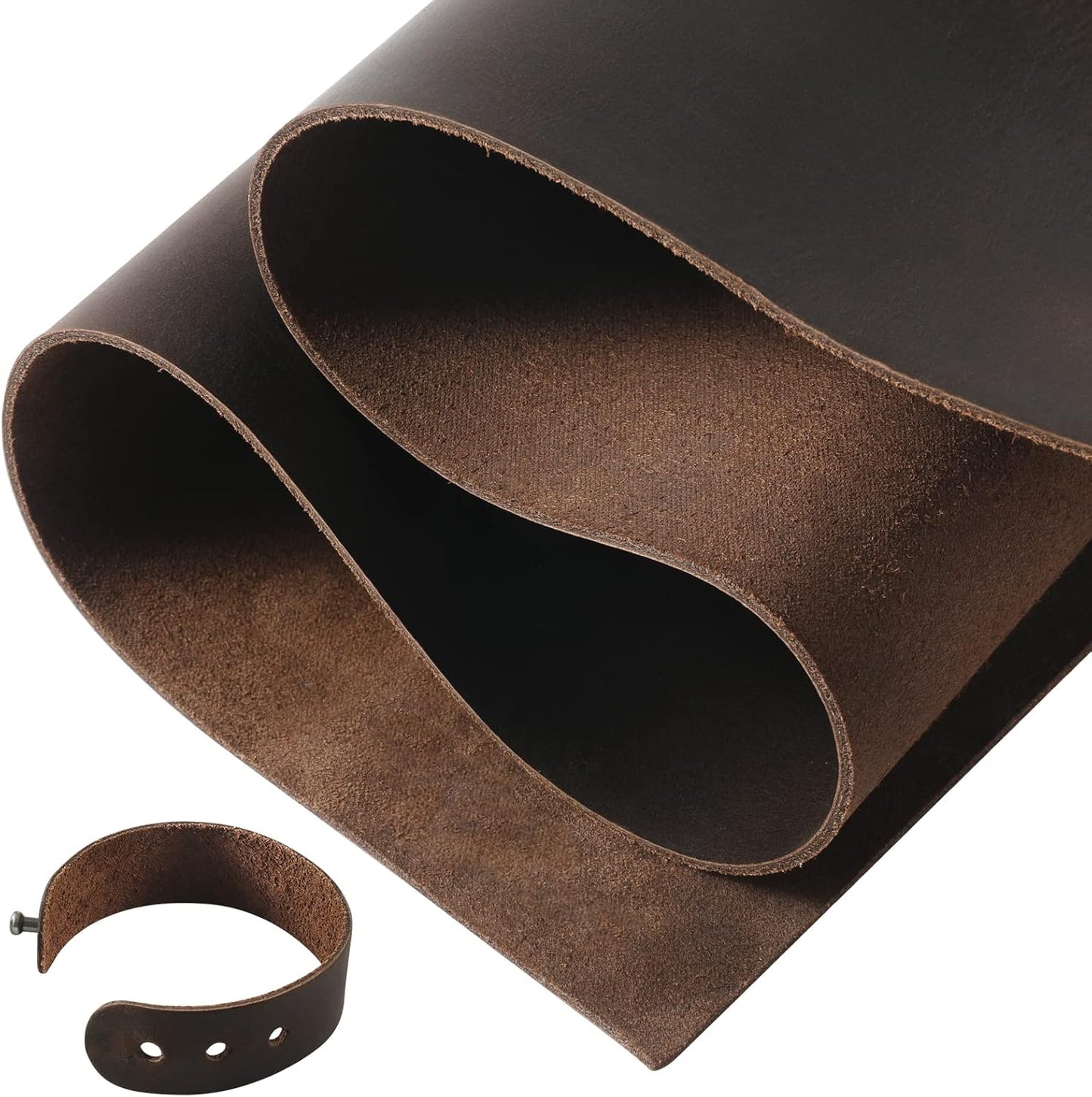 RingSun 24ft'X24ft' Coffee Leather Sheets for Crafts and Tooling
