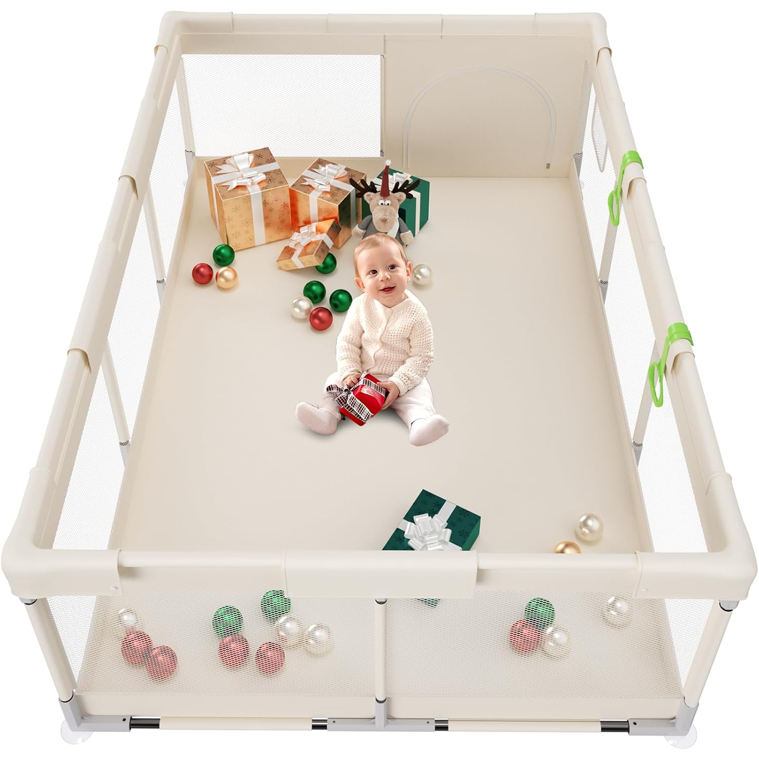 Fodoss Baby Playpen - Extra Large 71x47inch Play Area for Kids