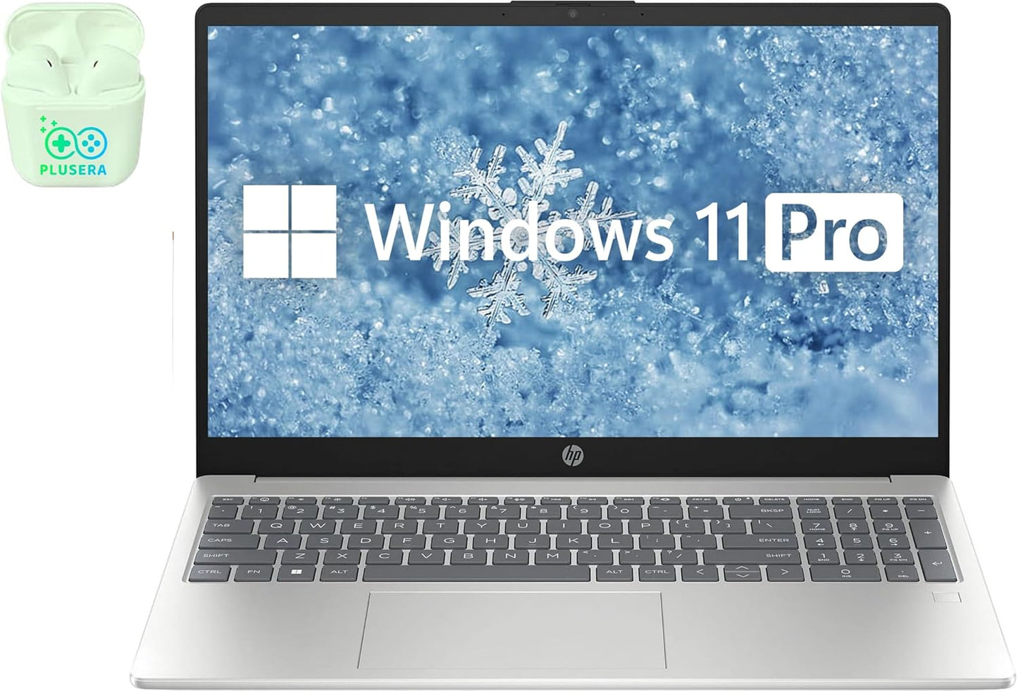 HP 15.6 FHD Laptop: 32GB RAM, 1TB SSD, Intel i3, Windows 11 Pro, Microsoft Office, Fingerprint Reader
