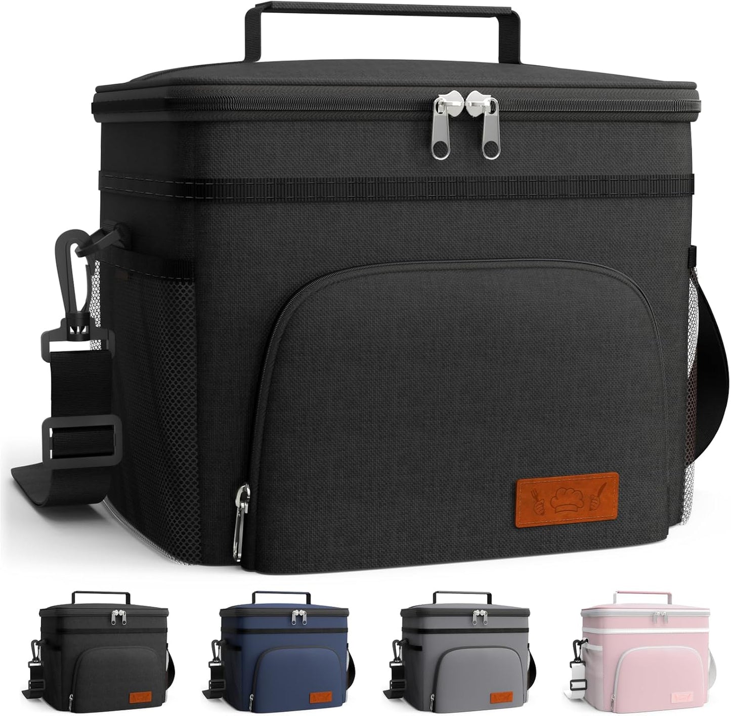 HOTOR Insulated Lunch Box - Large Leak-Proof Cooler Bag