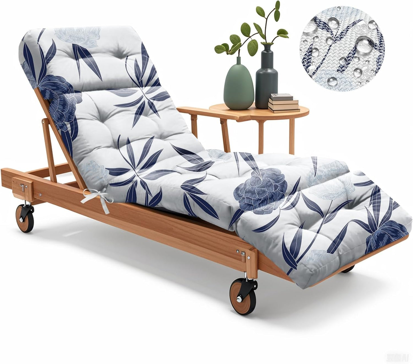 Outdoor Chaise Lounge Chair Cushion Waterproof Replacement Comfort
