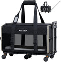 Pet Carrier Airline Approved Rolling Dog Carrier - TSA Compliant