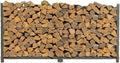 Woodhaven 8 Foot 1/2 Cord Firewood Log Rack - Durable Outdoor Storage