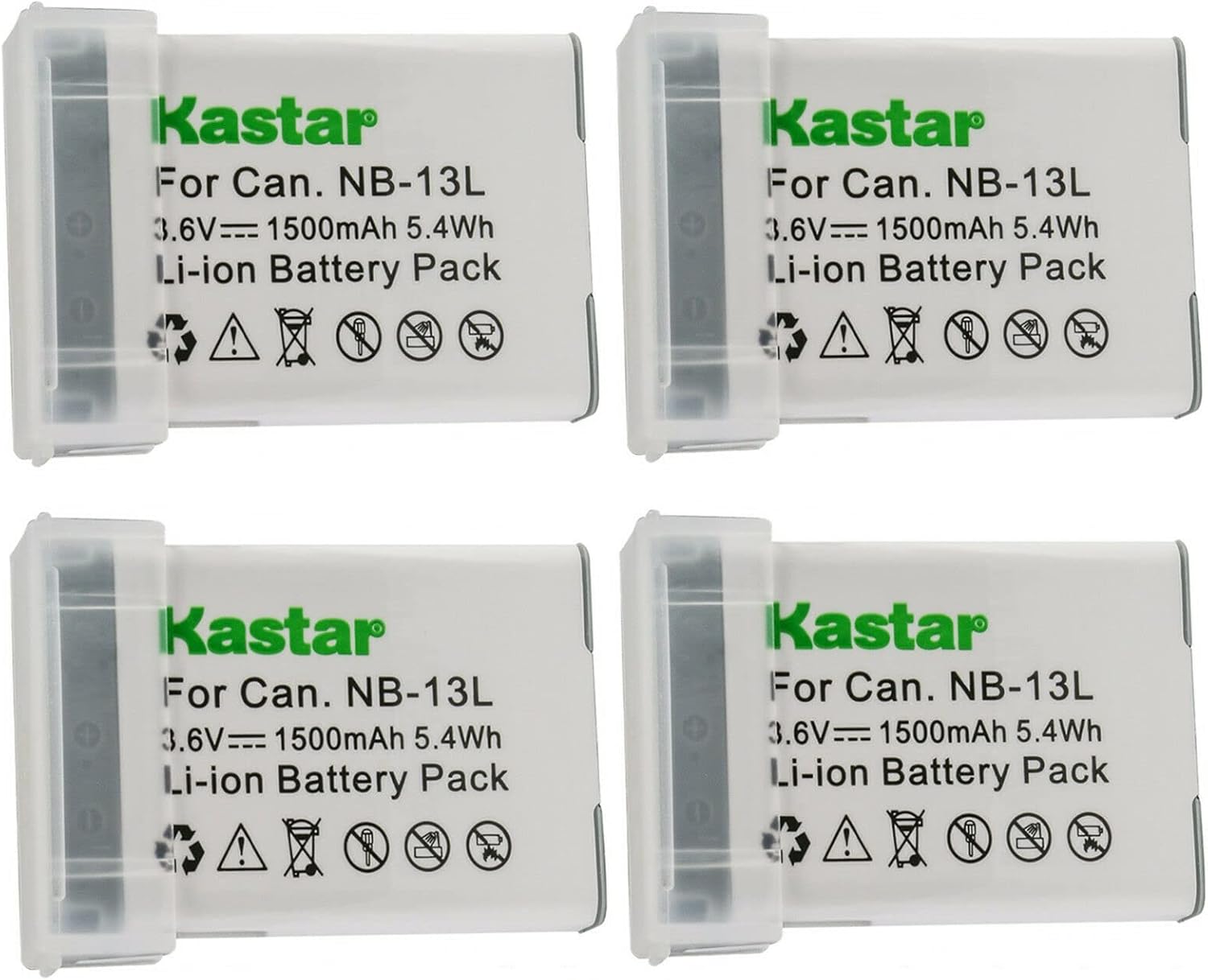 Kastar 4-Pack NB-13L Battery for Canon PowerShot Cameras