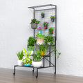 Heavy Duty 3 Tier Plant Stand with Wheels for Large Pots
