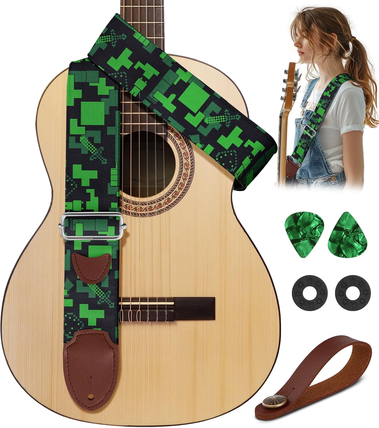 Adjustable Long Guitar Strap for Ultimate Comfort