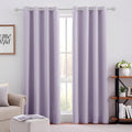 Lilac Blackout Curtains 52 x 84 in 2 Panels Set - Room Darkening