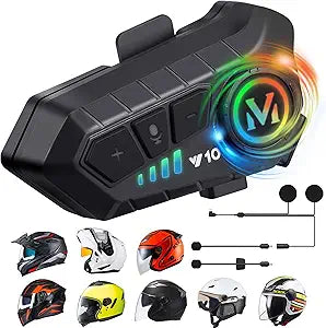 ZOVTIX Motorcycle Helmet Speakers with High Battery Life and Control
