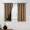 100% Blackout Curtains 54 in Length Taupe - Thermal, Noise Reducing