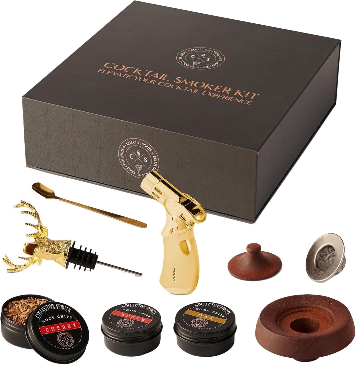 Reindeer Head Cocktail Smoker Kit - Gift Perfection