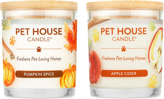 One Fur All Pet Odor Candles for Fresh, Clean Homes 2 Pack