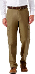 Haggar Men's Classic Fit Stretch Cargo Pants for Stylish Comfort