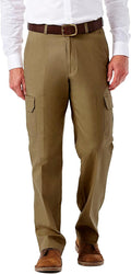 Haggar Comfort Stretch Classic Fit Flat Front Cargo Pant - Easy