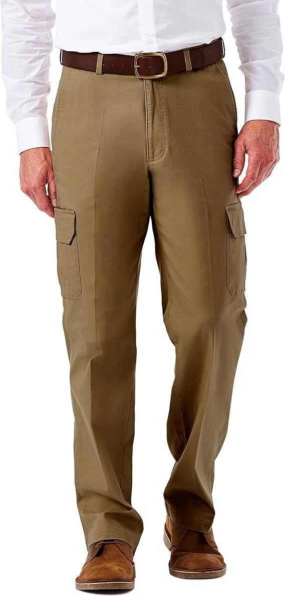 Haggar Men's Comfort Stretch Cargo Pant for All Sizes