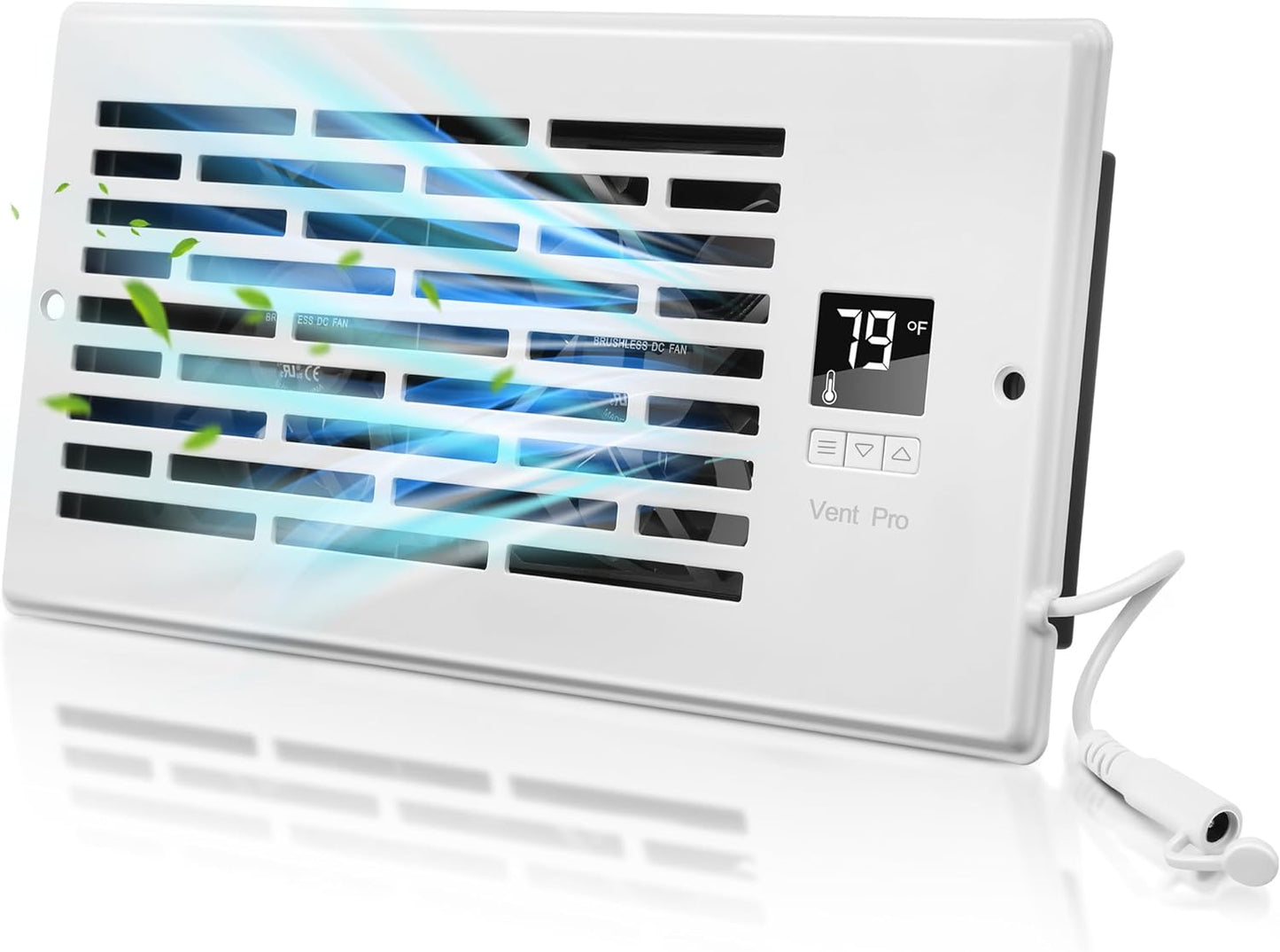Saillong Smart Register Booster Fan - Quiet Thermostat Control