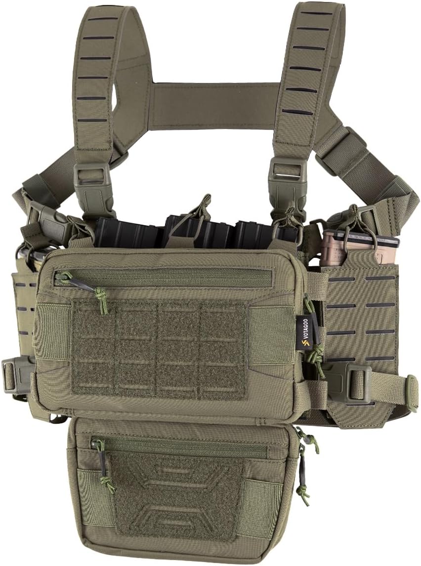 Tactical Chest Rig with Adjustable Detachable Features for Outdoors