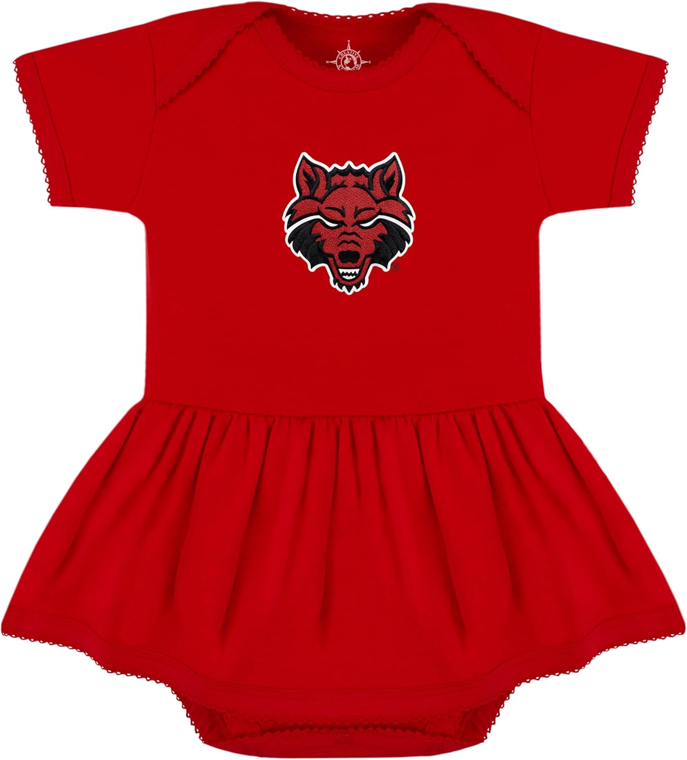 Creative Knitwear College Baby Picot Bodysuit Dress for Girls