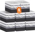 Fab totes Storage Bins 8-Pack for Organizing Toys and More