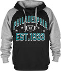 Mens Football Embroidered Pullover Hoodie - Soft Warm Fleece