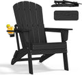 Folding Adirondack Chair with Extended Backrest - Comfortable Outdoor