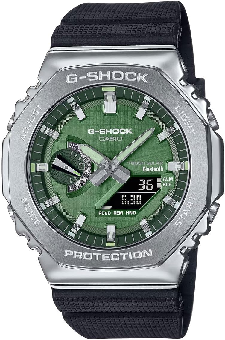 Casio G-Steel Solar Watch - Green Dial, Tough & Connected