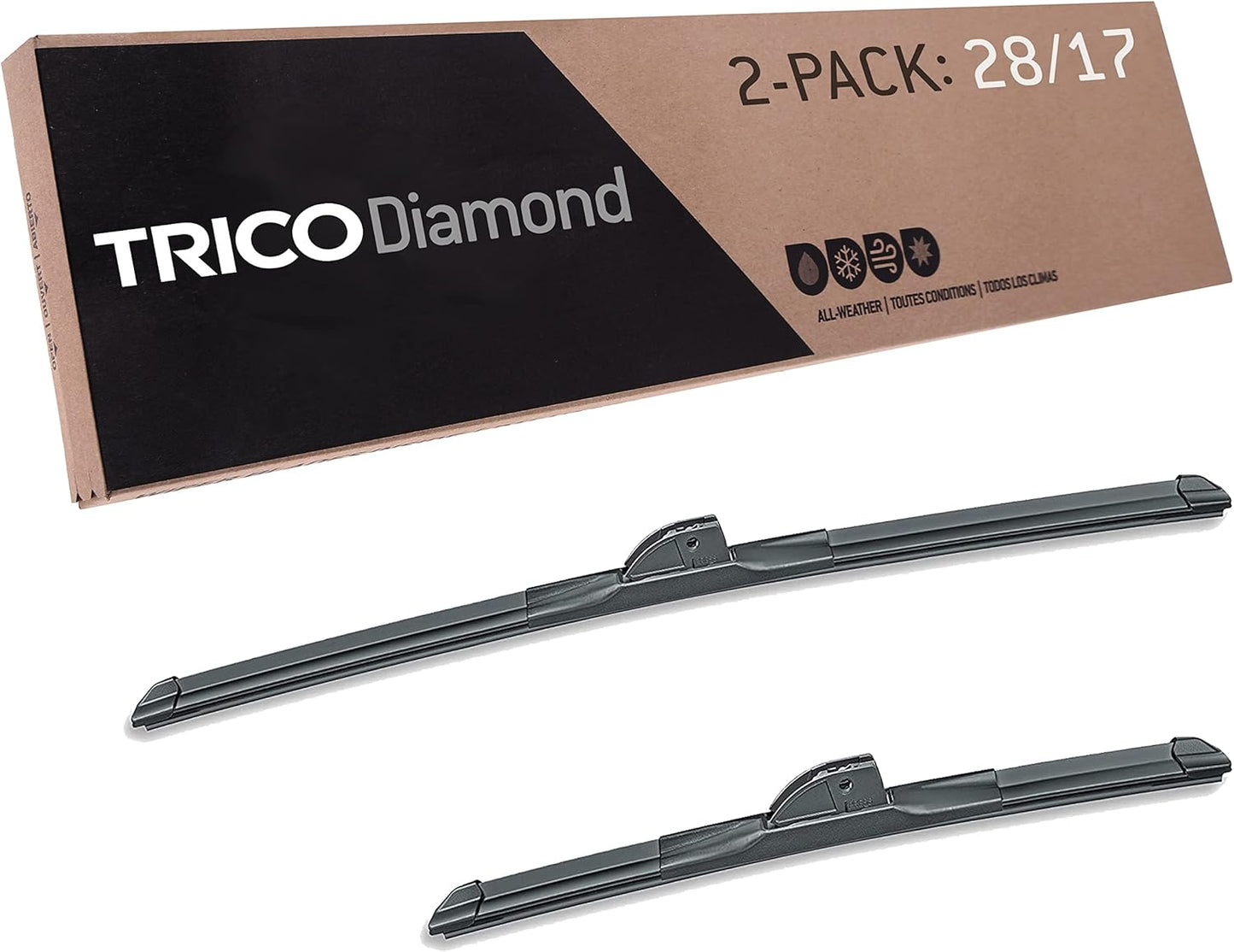 TRICO Diamond 28in + 17in Premium Automotive Wiper Blades Set