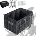 RAYMACE Bike Basket Rear with Removable Liner and Cargo Net