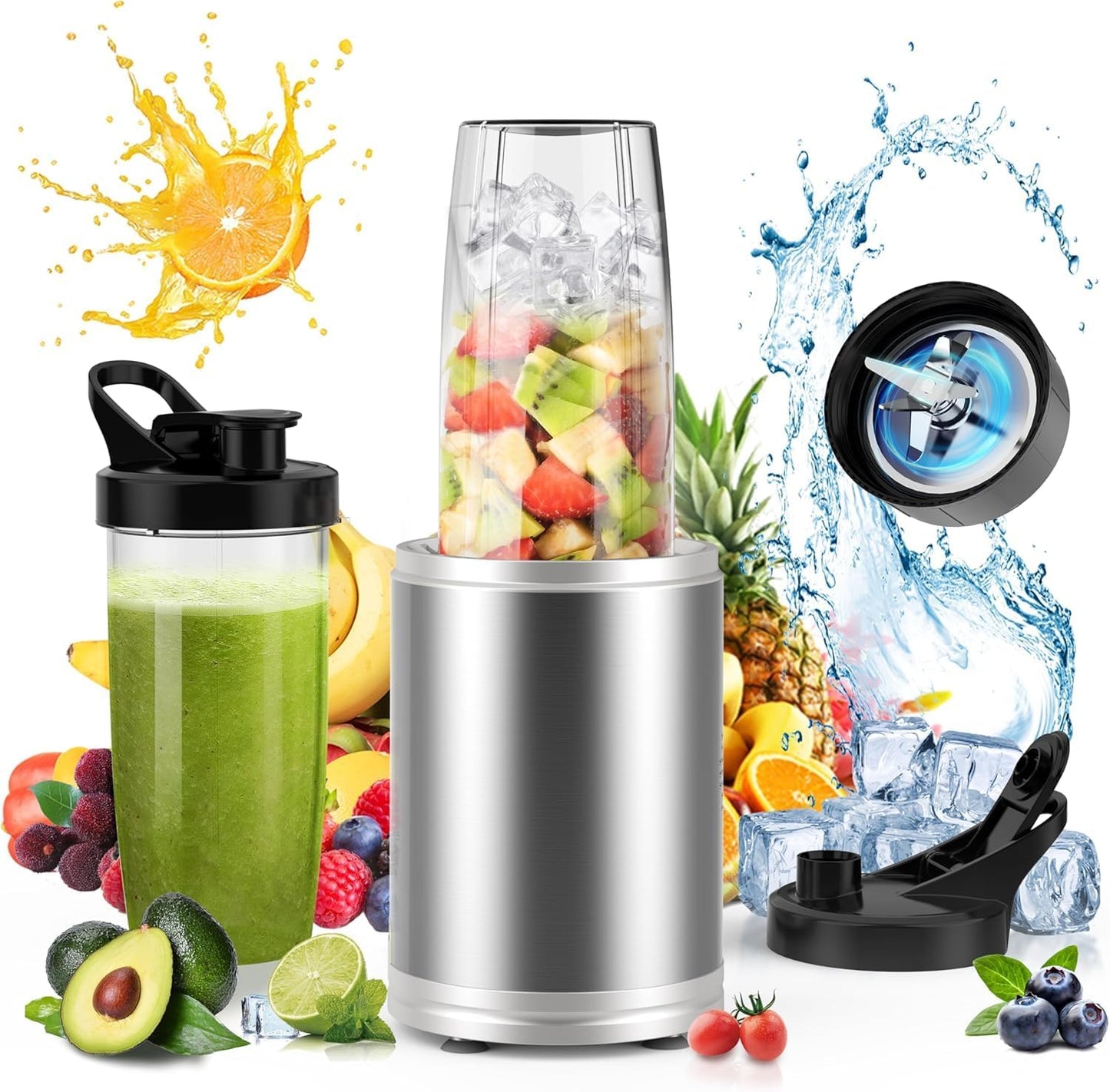 Powerful Smoothie Blender 1300W for Shakes and Frozen Drinks