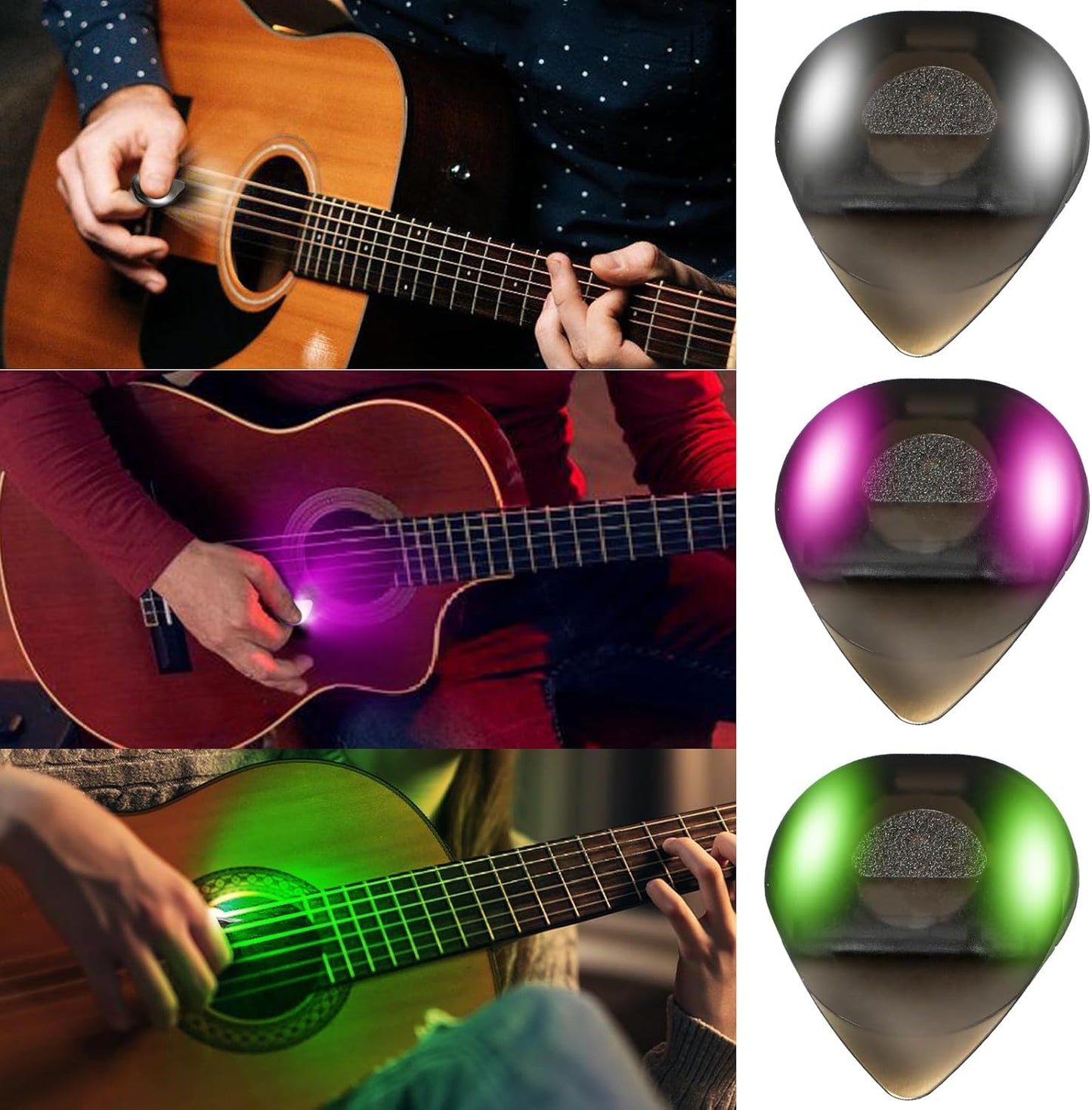 Colourful LED Guitar Picks - Illuminate Your Performance!